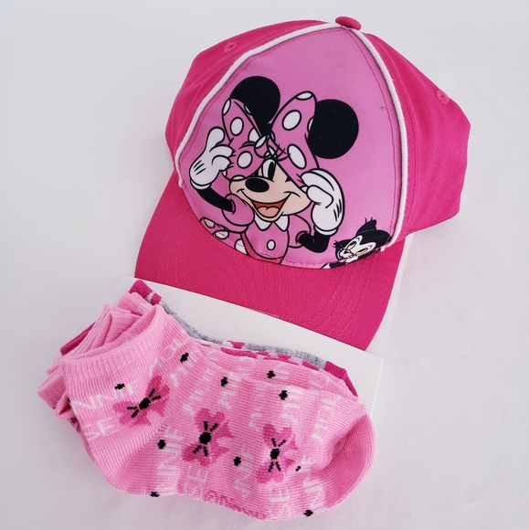 Other - Minnie Toddler Baseball hat and 4 ankle socks